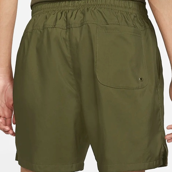 Nike Woven Flow Standard Fit Mid Thigh Length Green Athletic Shorts Size XXL - Picture 2 of 7